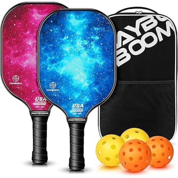 Pickleball Paddles Set of 2 or 4, USAPA Approved Pickleball Set - Picture 7 of 7